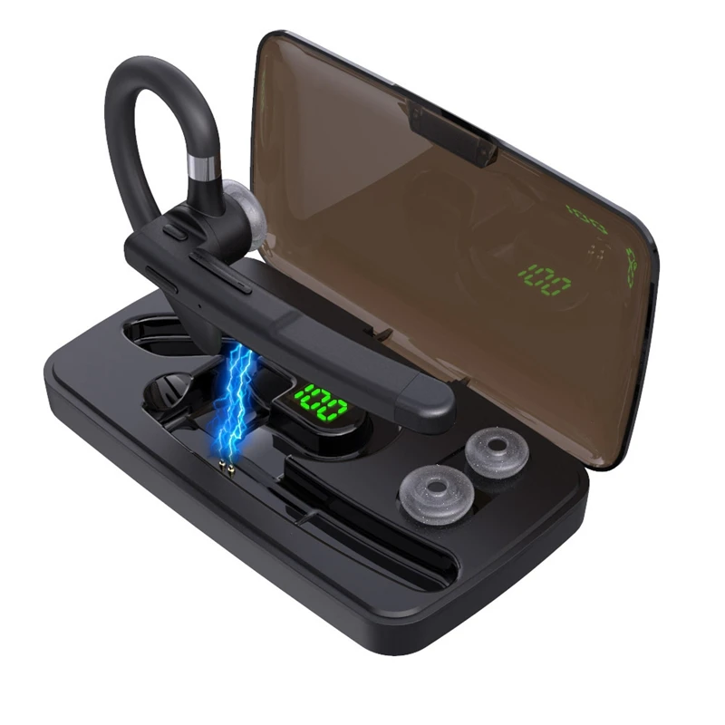 

Wireless headset Bluetooth 5.0 headset hands free headset noise reduction headset with HD microphone for all smartphones