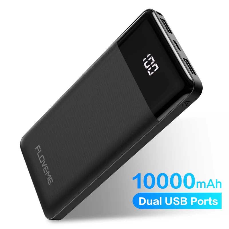 

Power Bank 10000mAh Portable Phone External Battery Charger Dual USB Charging Powerbank for iPhone Xiaomi PoverBank