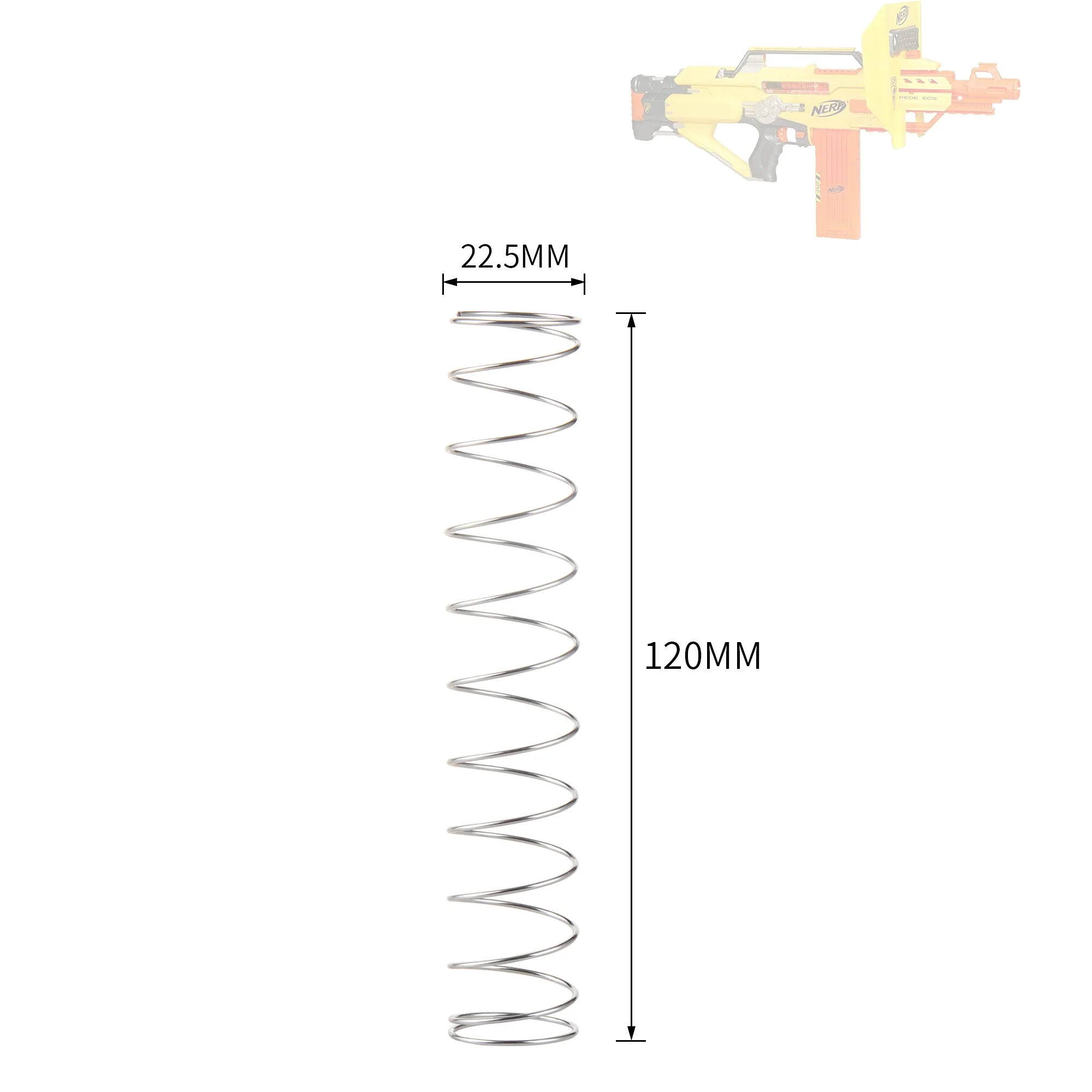 JGCWorker болт сброс пружинный металлический Серебряный для Nerf Stampede ECS-60