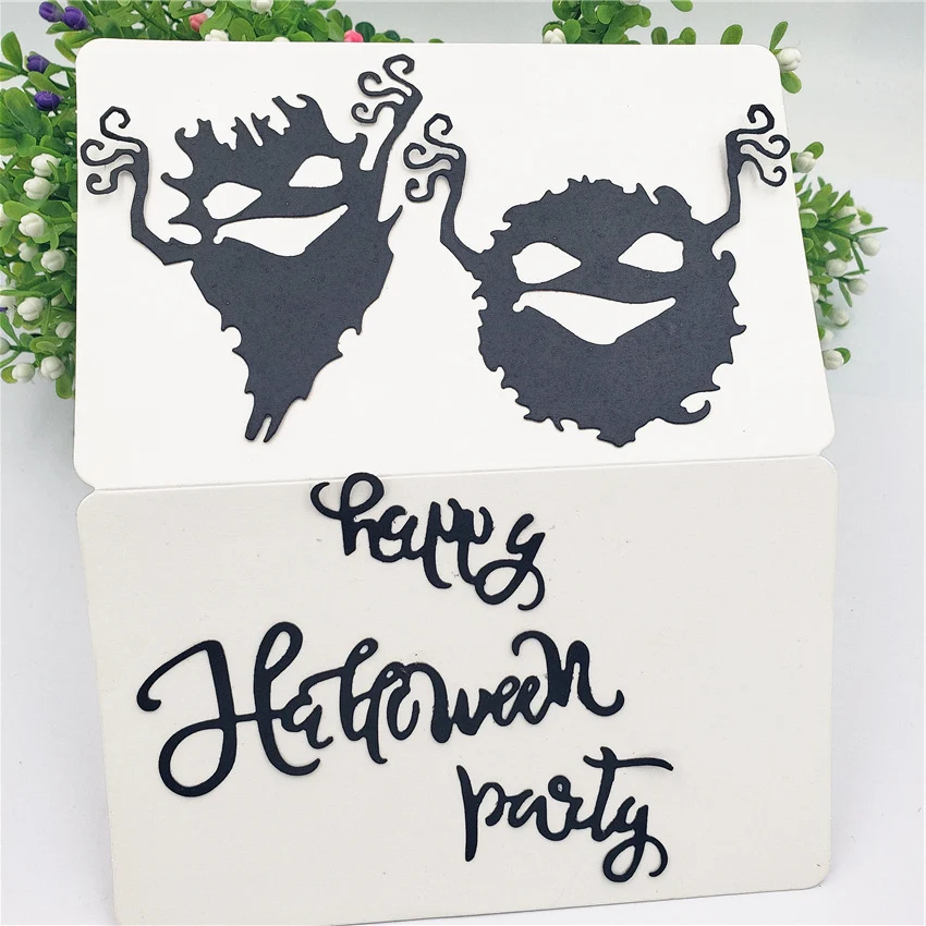 2 шт металлические режущие штампы для скрапбукинга Хэллоуин Imp картонные