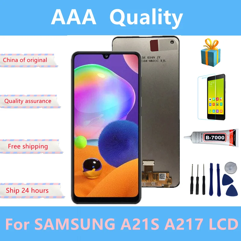 Pantalla Lcd Original para Samsung Galaxy A21s, digitalizador de pantalla t&aacute;ctil para Samsung A217, A217F, Lcd-0