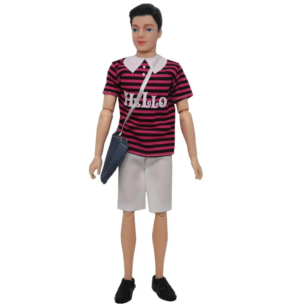 1 комплект Кен куклы ткань модная одежда на каждый день Школьный костюм с рюкзаку