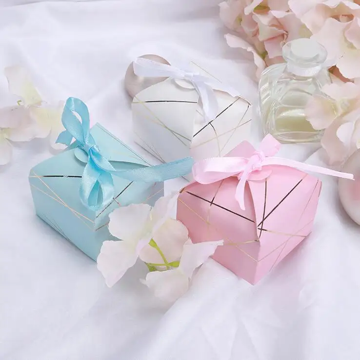 Новинка 2020 полосатые подарочные коробки для свадебной вечеринки Свадебная