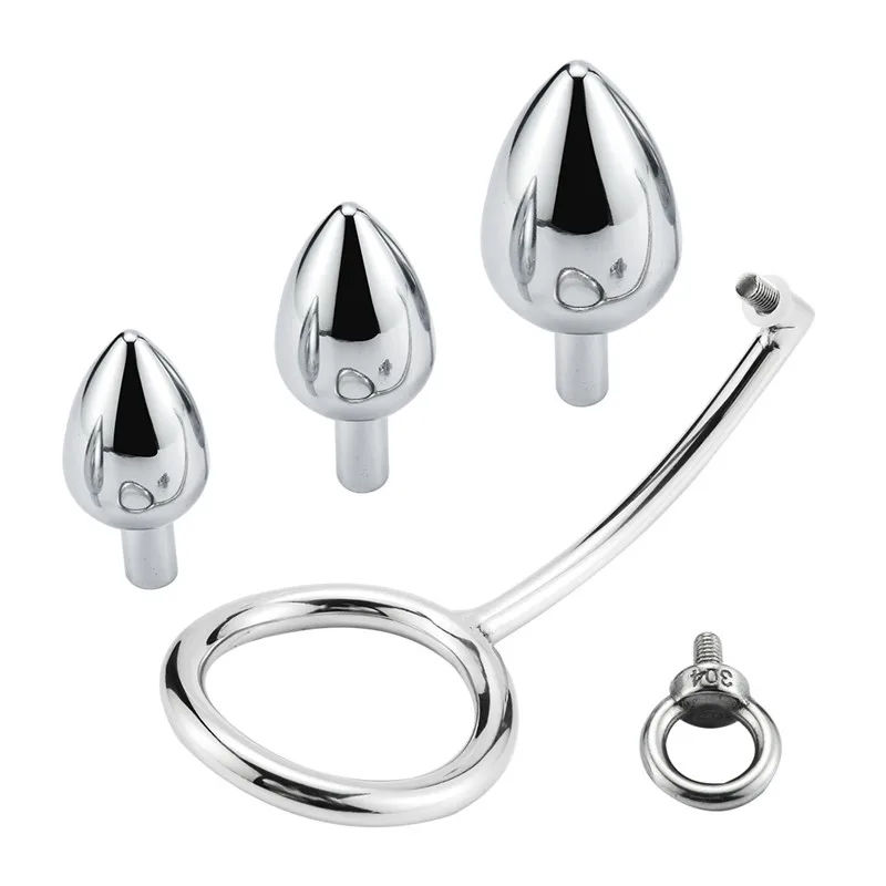 Metal Anal Hook anal plug expansion Cock Lock penis ring sex toys for men prostate massage masturbator drop shipping |