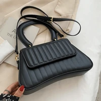 brand handbags for women 2021 black luxury designer crossbody bags ladies leather shoulder bag travel solid flap bags sac tote