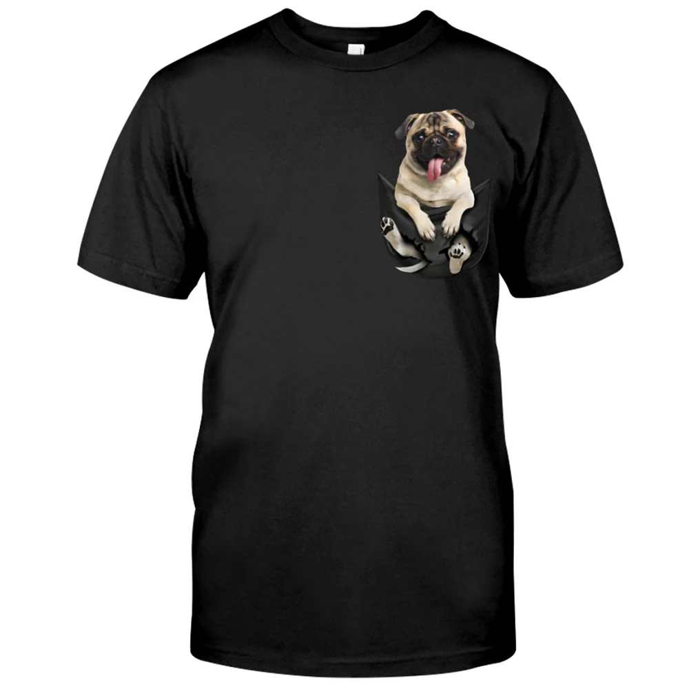 Купи CLOOCL New Fashion Cotton T-Shirt Pet Dog Cute Pug 3D Printed T-Shirt Casual Harajuku Short Sleeve Tee Hip Hop Funny Cotton Tops за 803 рублей в магазине AliExpress