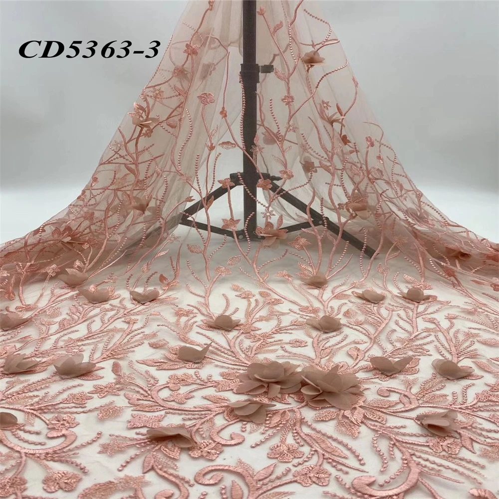 Красивая ткань для юбки 5 ярдов прозрачной марли с усовершенствованной