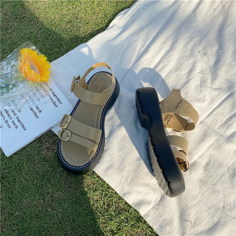 

Босоножки женские на платформе, с юбкой, летние, массивные, 2021