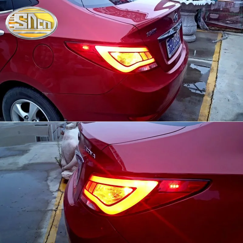 

Rear Driving Lamp + Brake Light + Reverse + Turn Signal Car LED Tail Light Taillight For Hyundai Solaris Accent 2012 2013 2014