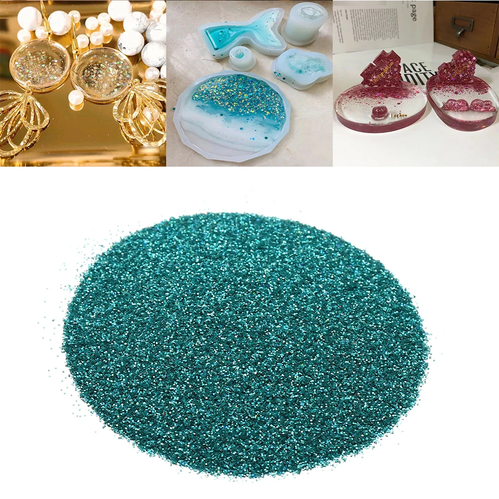 20 г/пакет цветные блестки порошок для дизайна ногтей формы эпоксидной смолы