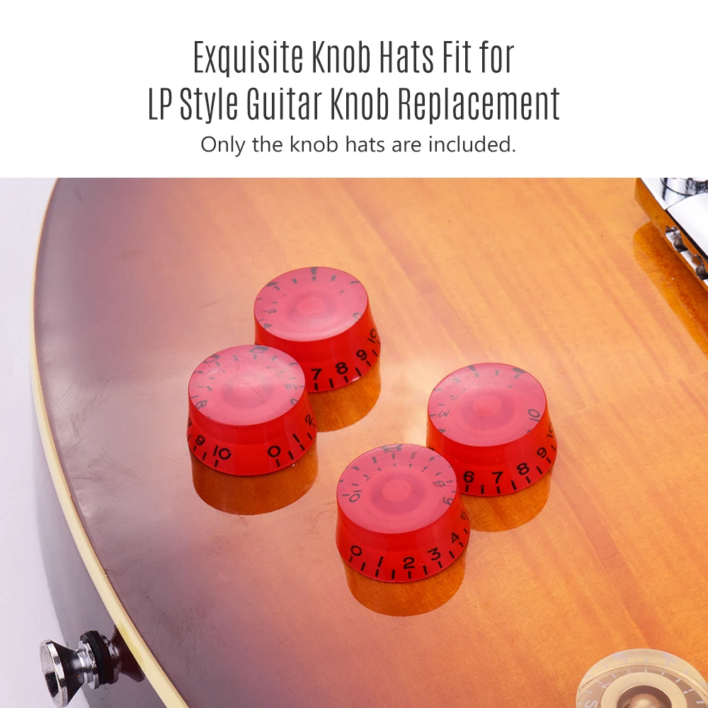 4 шт. ручки управления электрогитарой подходят для гитар LP Style Сменные громкости и