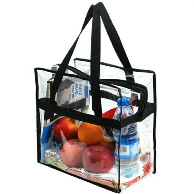 

Women Clear Plastic Cosmetic Bag Fashion Transparent Handbag Toiletry Bag For Women's Travel Portable Ladies Makeup Wash Pouch