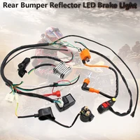 motorcyle electric wiring harness for atv quad 150 200 250 300cc stator cdi coil full line assembly spare parts wire loom