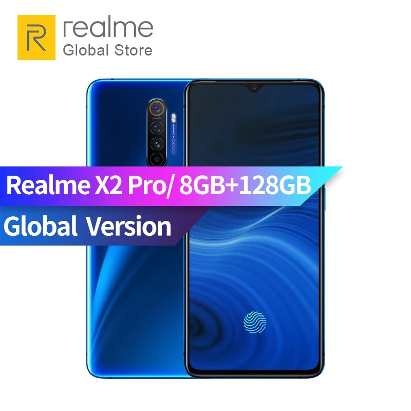 Глобальная версия Realme X2 Pro 8 ГБ ОЗУ 128 ПЗУ Восьмиядерный процессор Snapdragon 855 Plus 6 5