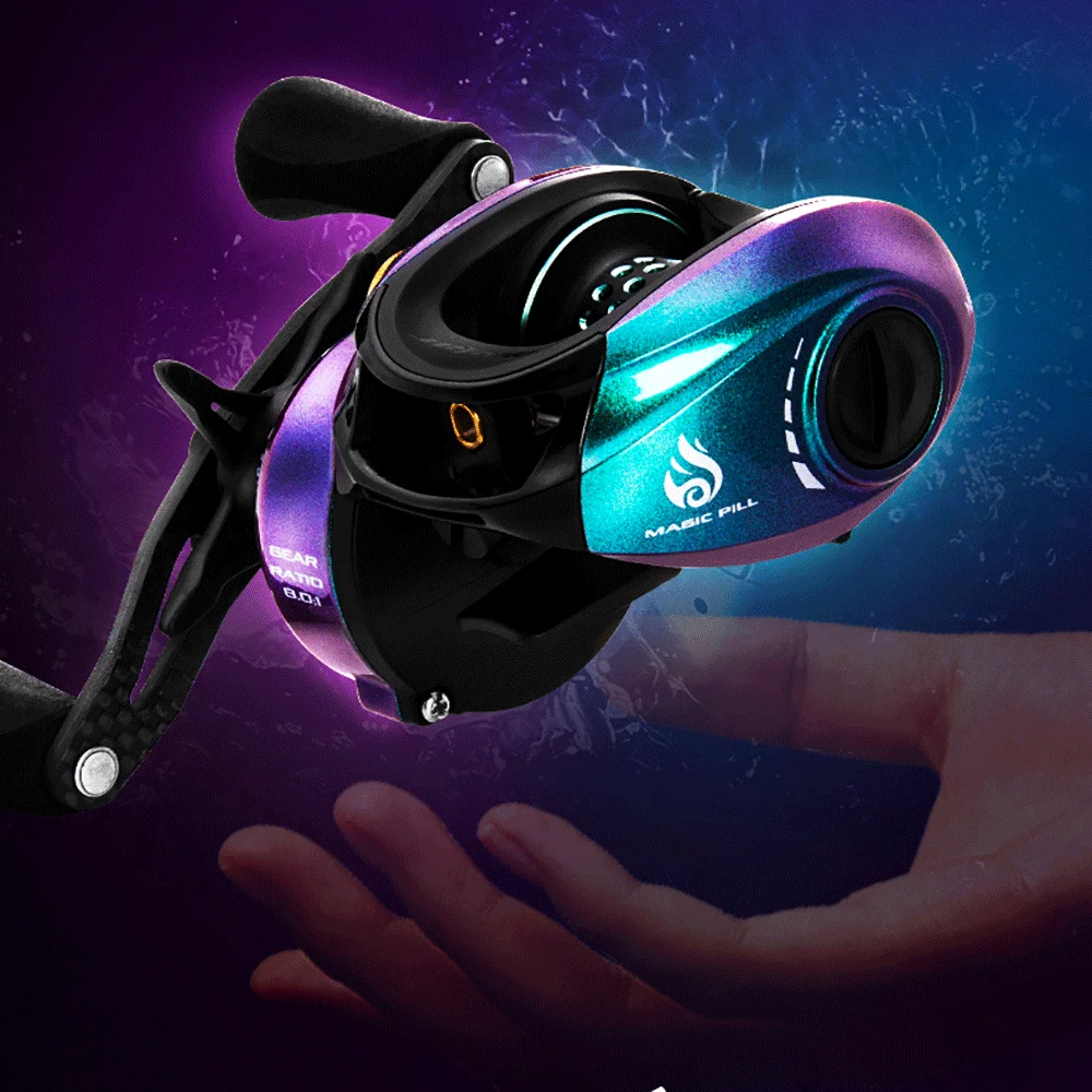 

MAGIC PILL BFS Baitcasting Fishing Coil Reel with Double Spools 11BB 8.0:1 159g Mini Ultralight baitcaster reels For Trout Bass