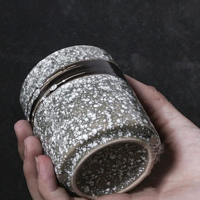 

Creative Japanese Ceramic Mugs Teacup Water Cup Retro Coffee Cup Home Teacup Commercial Cooking Tableware Porcelain Tea Bowl