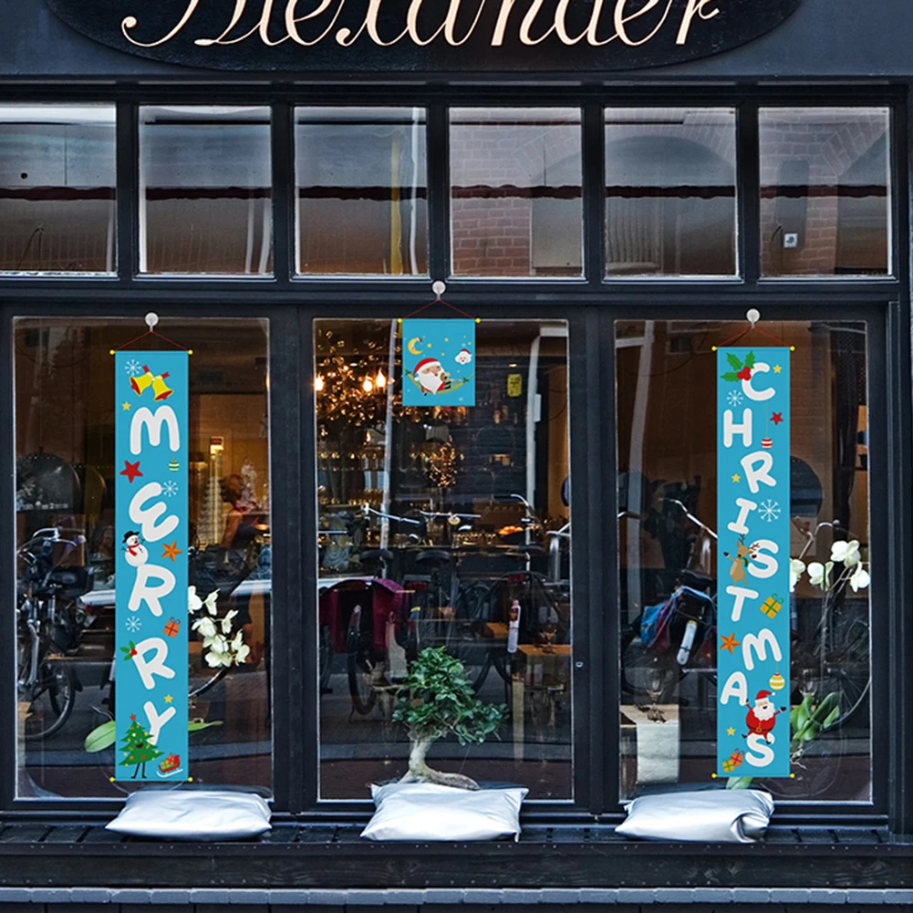 Рождественское украшение Веселый Яркий Рождественский баннер наружный