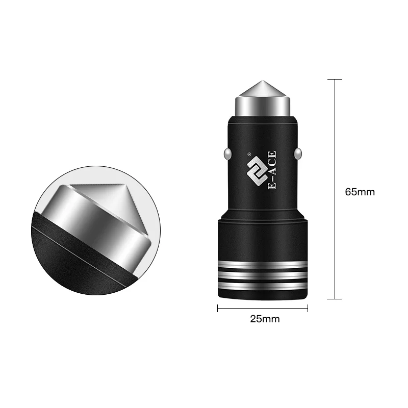 Автомобильное зарядное устройство с двумя USB-портами 2 1 А