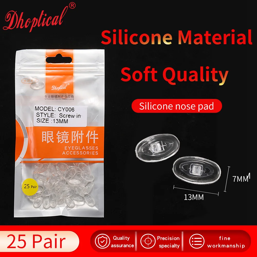 (25 пар) очки подушечки для носа аксессуары очков вставной и винт из мягкого