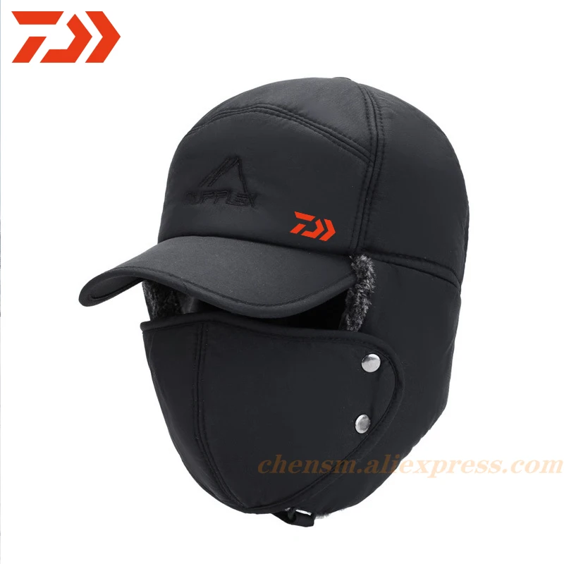 2020 DAIWA зимняя теплая шапка-бомбер для рыбалки мужчин и женщин модная
