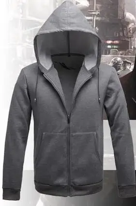 gray hoodies Прототип игры Alex Mercer Zeus из искусственной кожи персонаж косплей мужская одежда костюмы на Хэллоуин для женщин куртки толстовки - Цвет: gray hoodies