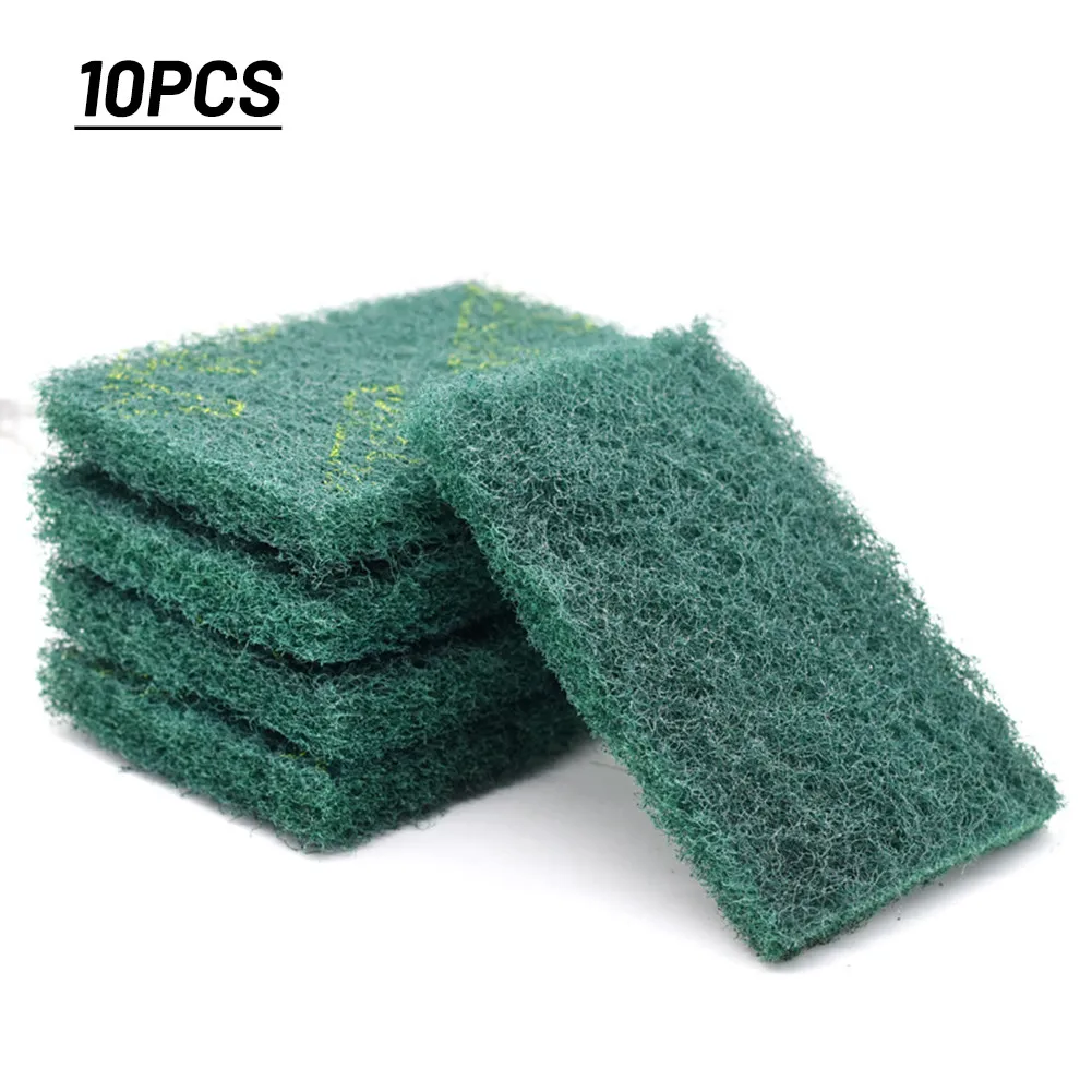 

Wire Draw 10pcs Scouring Pads Clean Decontamination Derust Multi-function