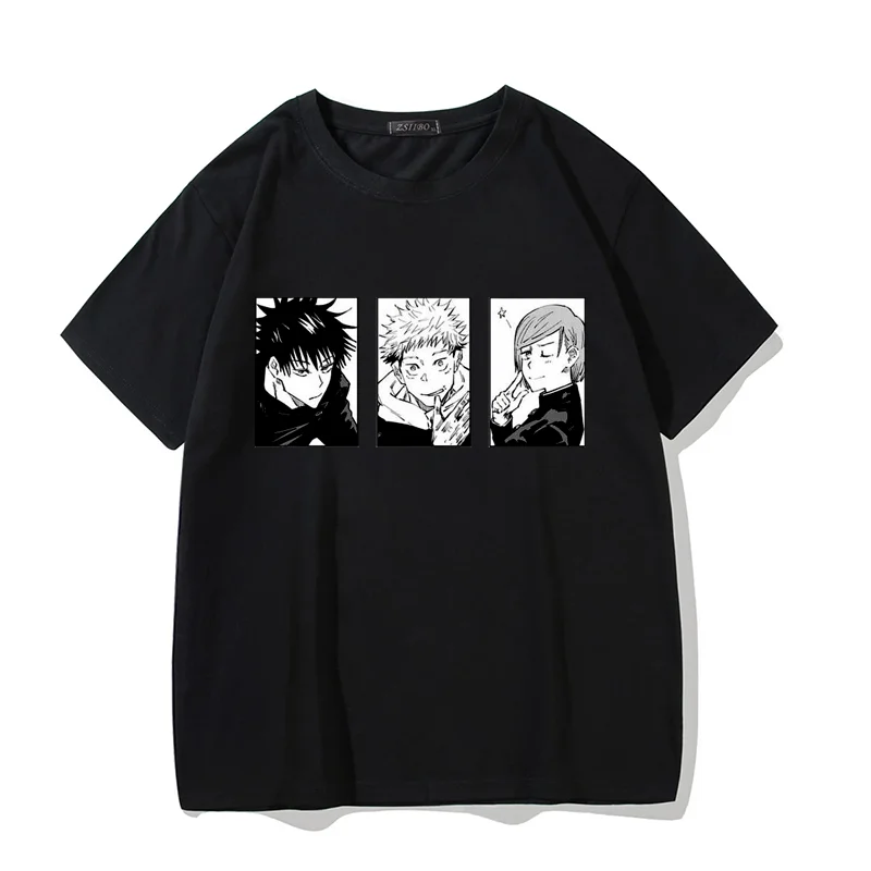 Anime Spells Return To War Women's Short-Sleeved T-shirt Printing Funny Clothing Fashion Japan Harajuku Cartoon Casual Tee Tops images - 5