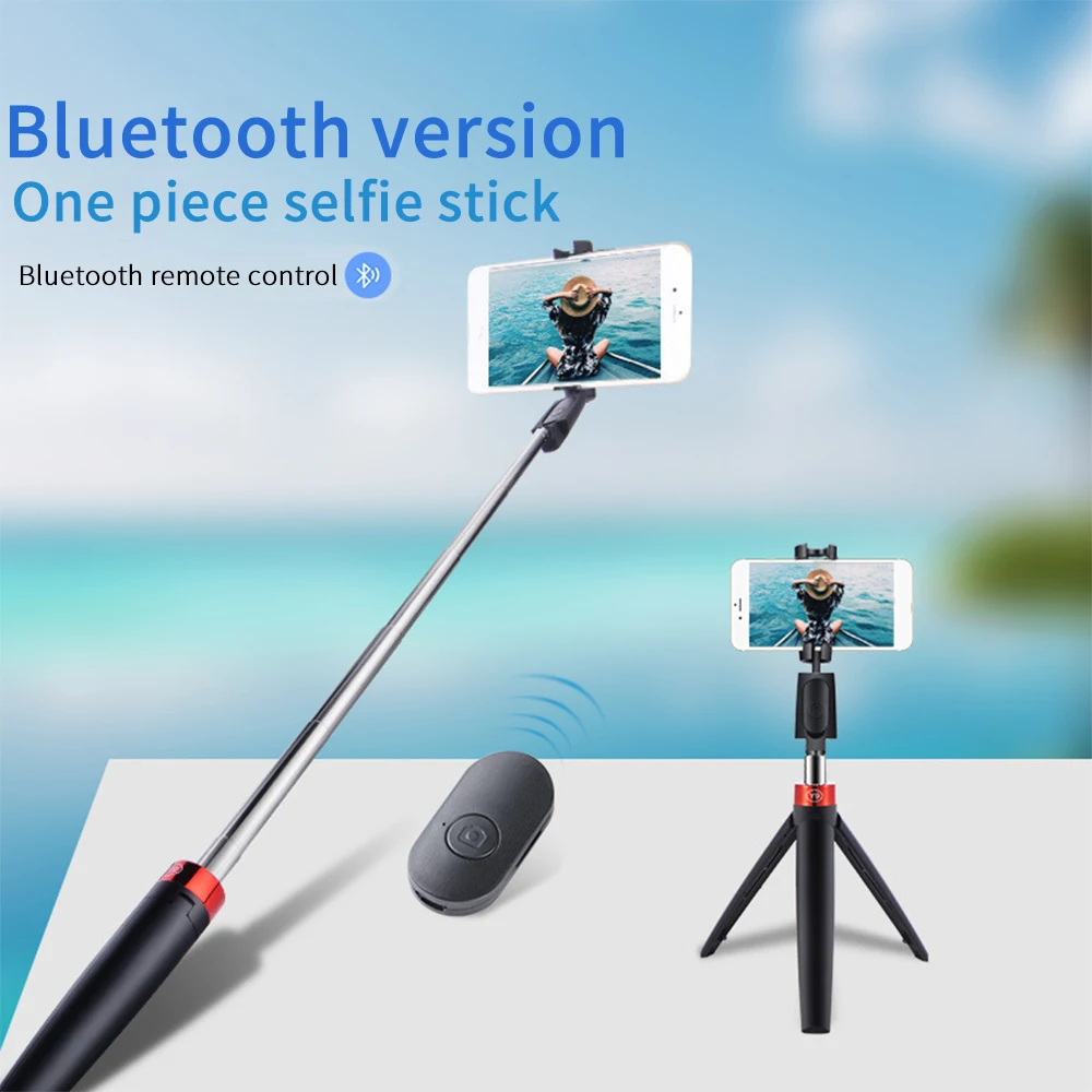 3in1 Беспроводная Bluetooth селфи палка со штативом и складной кронштейн расширяемый