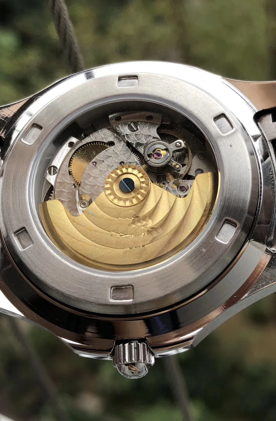 

Classic New Automatic Mechanical Men Watch Sapphire Full Black Blue Iiron Transparent Glass Back Watches Limited Sport AAA+