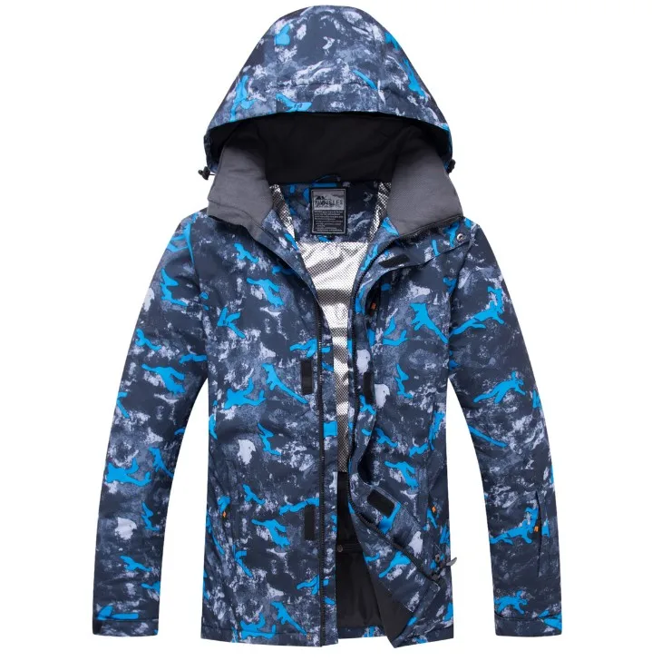 Теплый зимний лыжный костюм комплект одежды для катания на лыжах уличный