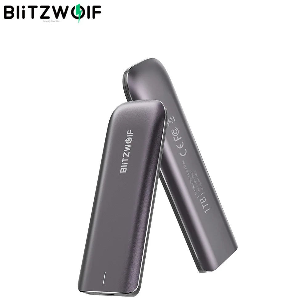 Твердотельный накопитель BlitzWolf 1 ТБ USB 3 2 поколения с портом Type C жесткий диск из