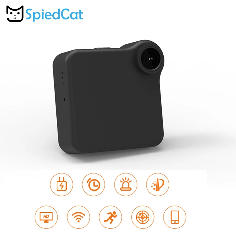 HD мини носимая камера wifi P2P IP датчик движения магнитный зажим диктофон