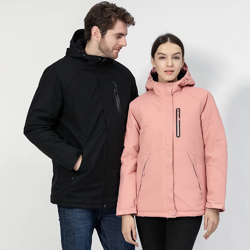 

Winter Heated Jacket Women New USB Waterproof Electric Heating Warm Clothes Outdoor Men Jacket Mountain Wear Camping Coats