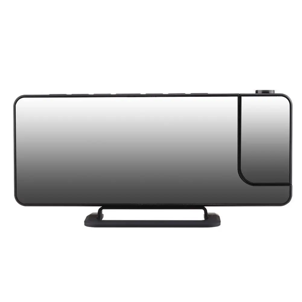 

Smart Projection Alarm Clock Dual Mirror Display Alarm Clock With USB Charging Port Upgraded Bedside Alarm For Women