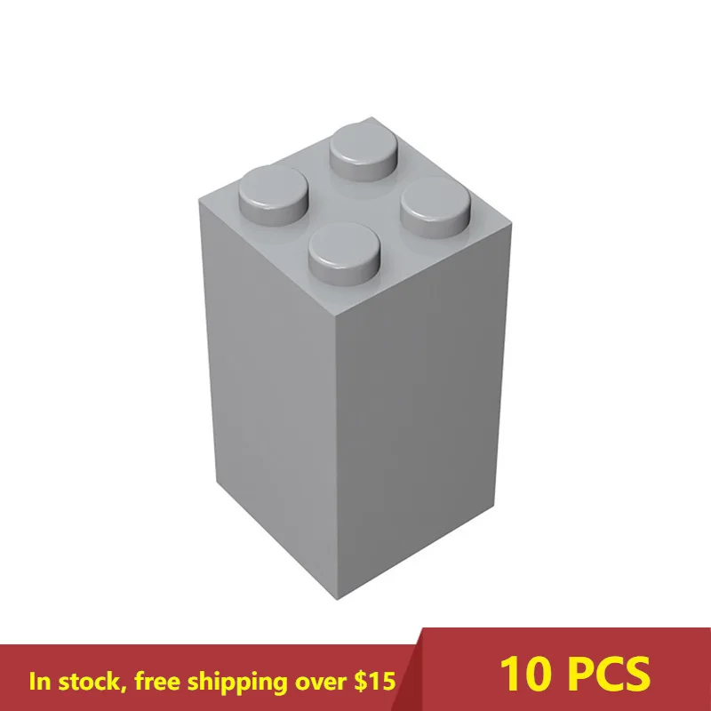 

Кубики MOC, 10 шт., сборные детали, 30145 кирпич, 2x2x3 для строительных блоков, детали «сделай сам», развивающие детали, игрушки для детей