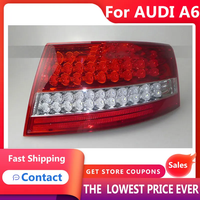 HANA для AUDI A6 2005 2006 2007 2008 задние фонари светодиодные DRL + стоп-сигнал багажника