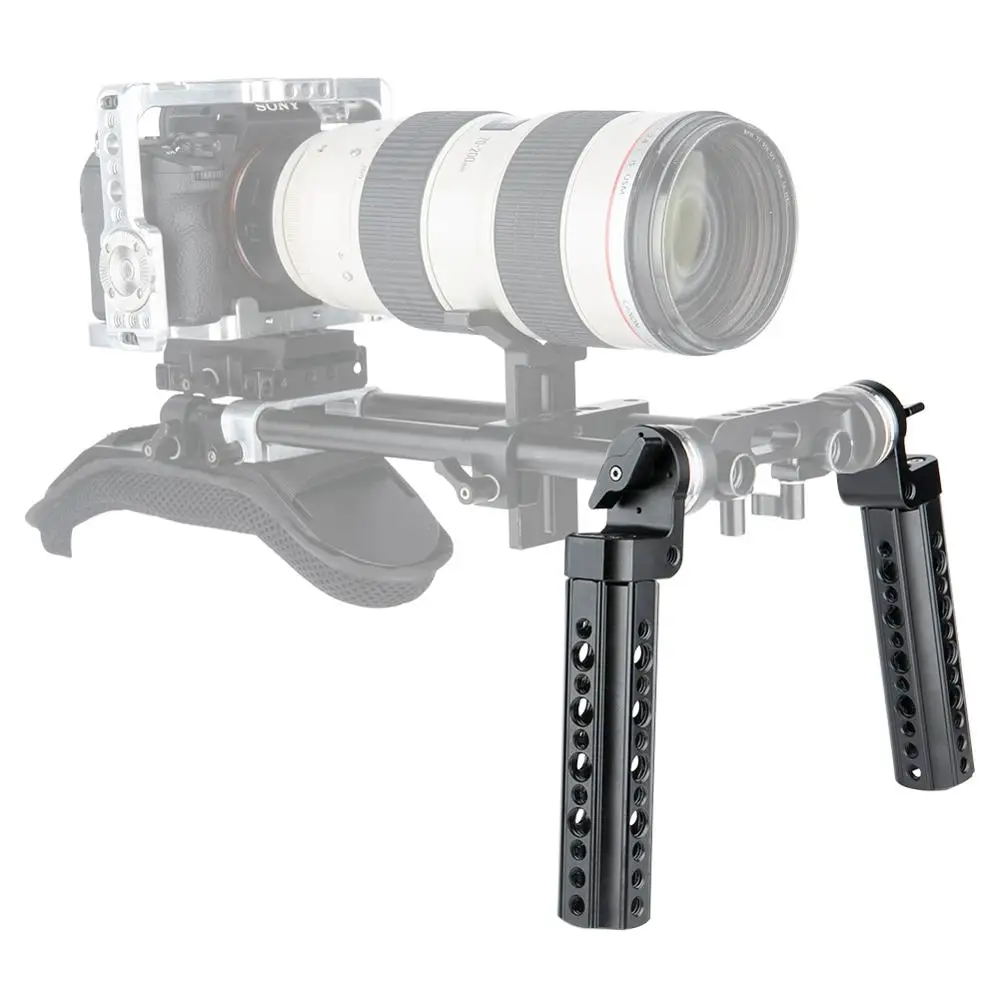NICEYRIG наплечный Риг для ARRI ручка Камера DIY Kit Rig ARRI Rosette ручки Алюминий сыр ручка DSLR Камера киносъемок с функцией непрерывного изменения M6 1/" 3/8"