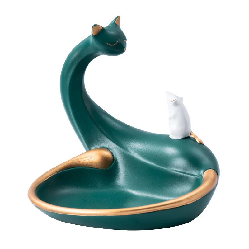 Классная фигурка кошки большой рот коробка для хранения украшение дома