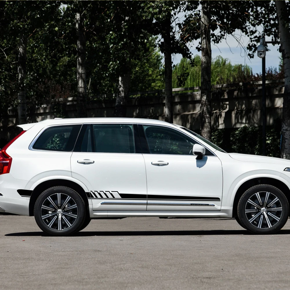2 шт. для Volvo S60 XC90 V40 V50 V60 S90 V90 XC60 XC40 AWD T6 автомобильные боковые дверные наклейки