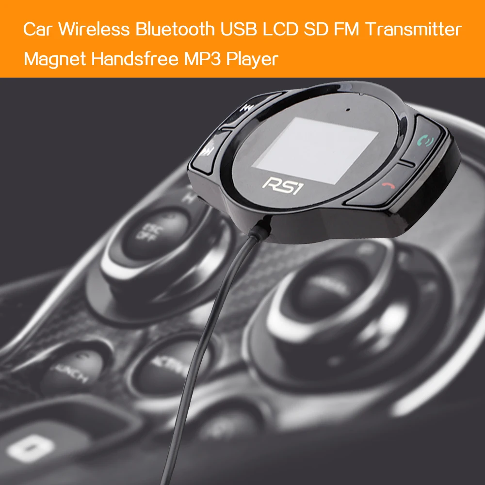 1 шт. Bluetooth Hands free FM модулятор стерео автомобильный mp3 плеер аудио адаптер fm