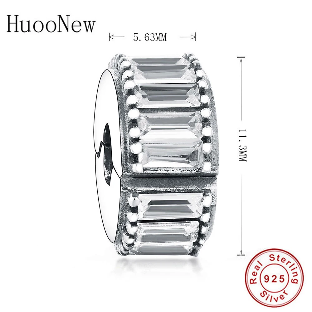 Круглые бусины-зажимы из серебра 2019 пробы с фианитами | Украшения и аксессуары