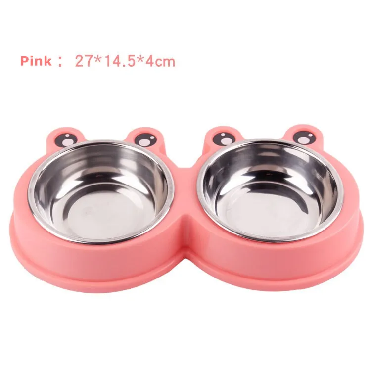 Миска для домашних животных кормушка кошек щенков еды и воды принадлежности