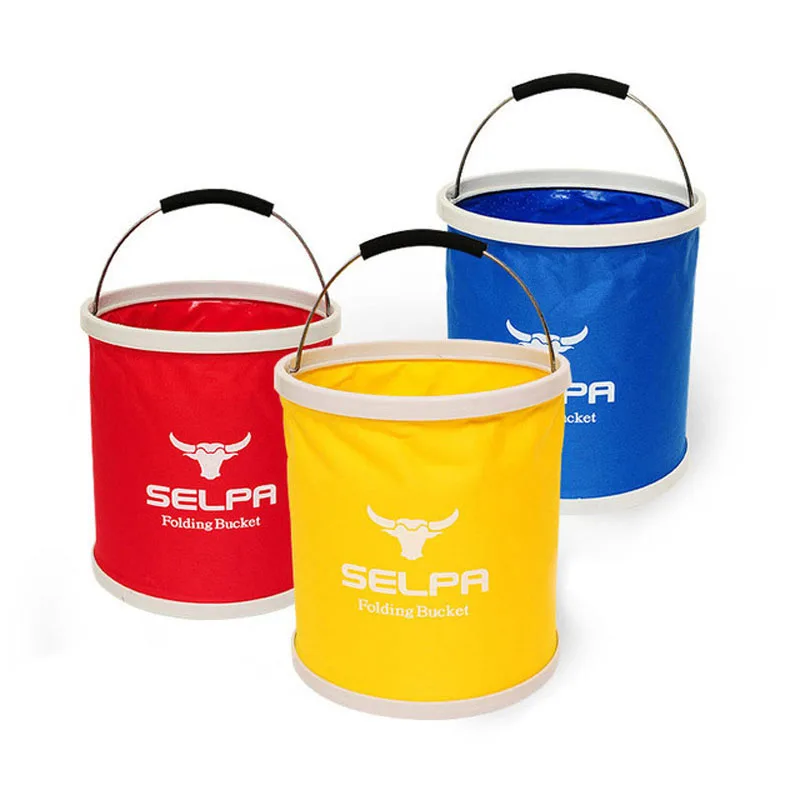 

Outdoor folding bucket Fishing bucket Foldable car wash bucket Camping washing vegetables washing fruit bucket Portable bucke