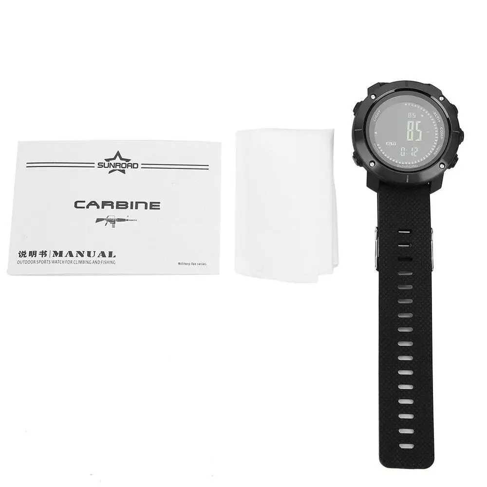 Смарт часы SUNROAD Мужские Цифровые уличные спортивные с высотомером барометром