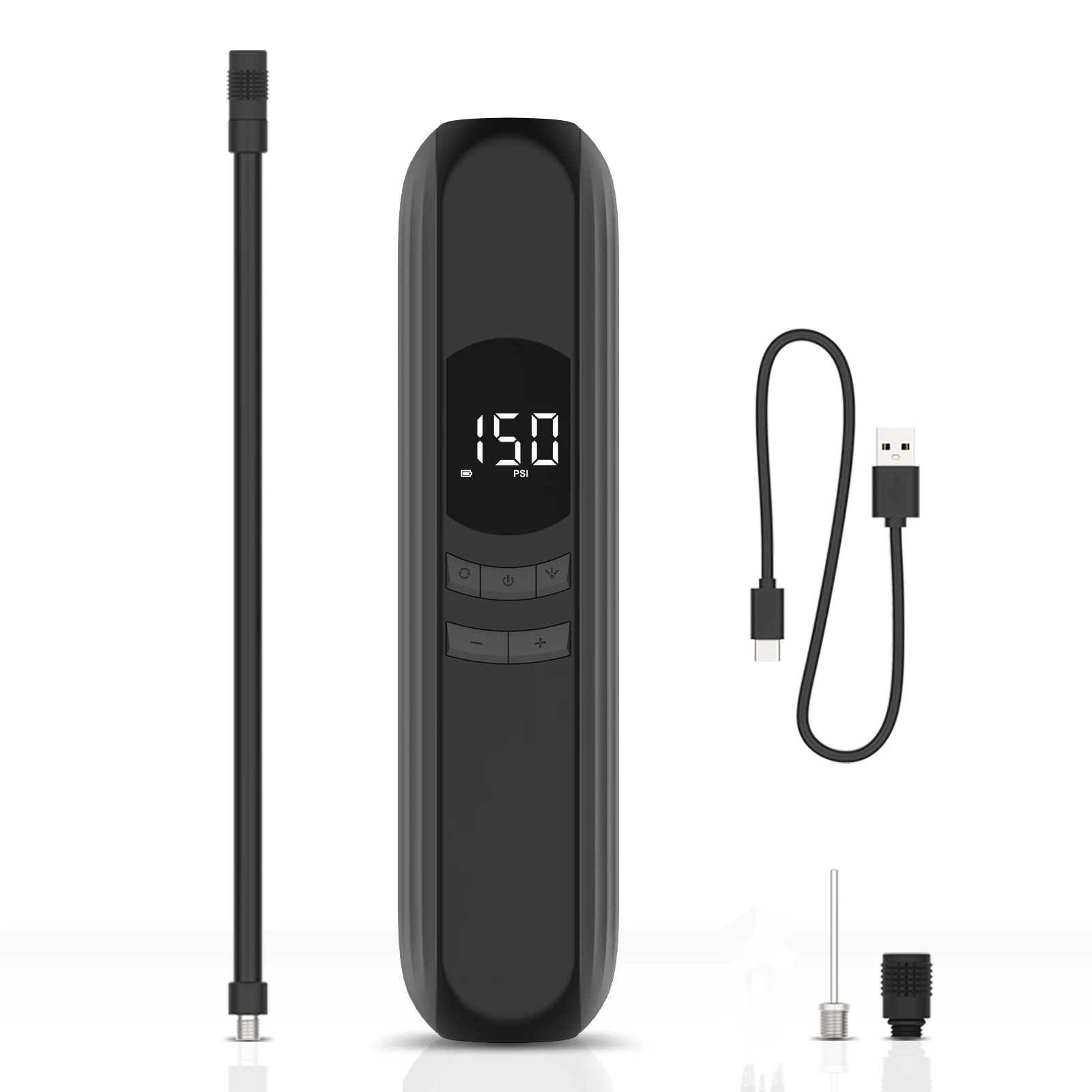 

CYCPLUS Portable Air Compressor Electric Bicycle Pump 2600mah 150psi High Pressure Wilreless Inflator for Bike Car Motorcycle