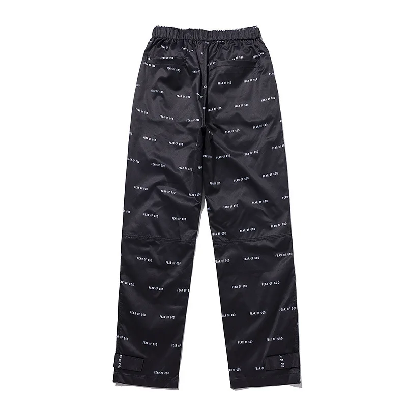 

Fall men's casual feel of God fog Season 6 letter print pants