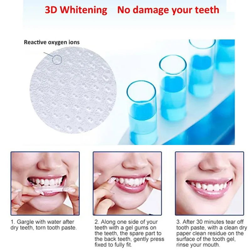 28 шт. Гелевые полоски для отбеливания зубов | Красота и здоровье