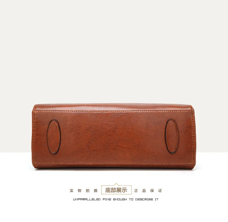 Genuine leather Women handbags New handbags Cross-border goods Simple handbag Ms. Briefcase Shoulder Messenger
