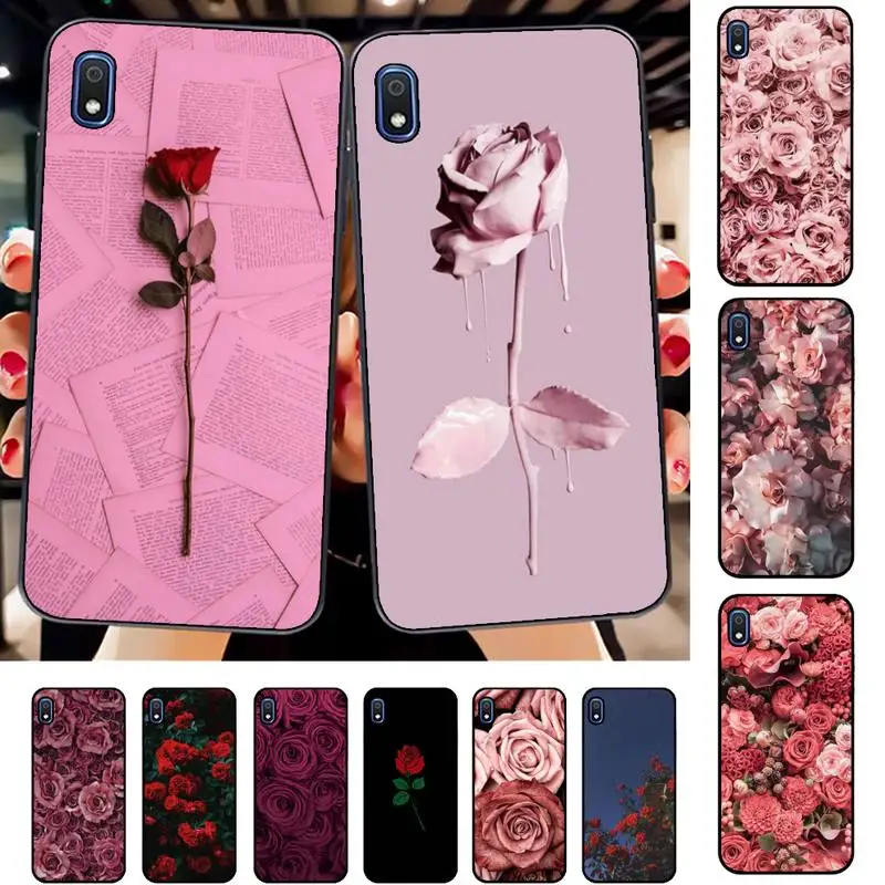

FHNBLJ Roses flowers Phone Case for Samsung A30s 51 71 10 70 20 40 20s 31 10s A7 A8 2018