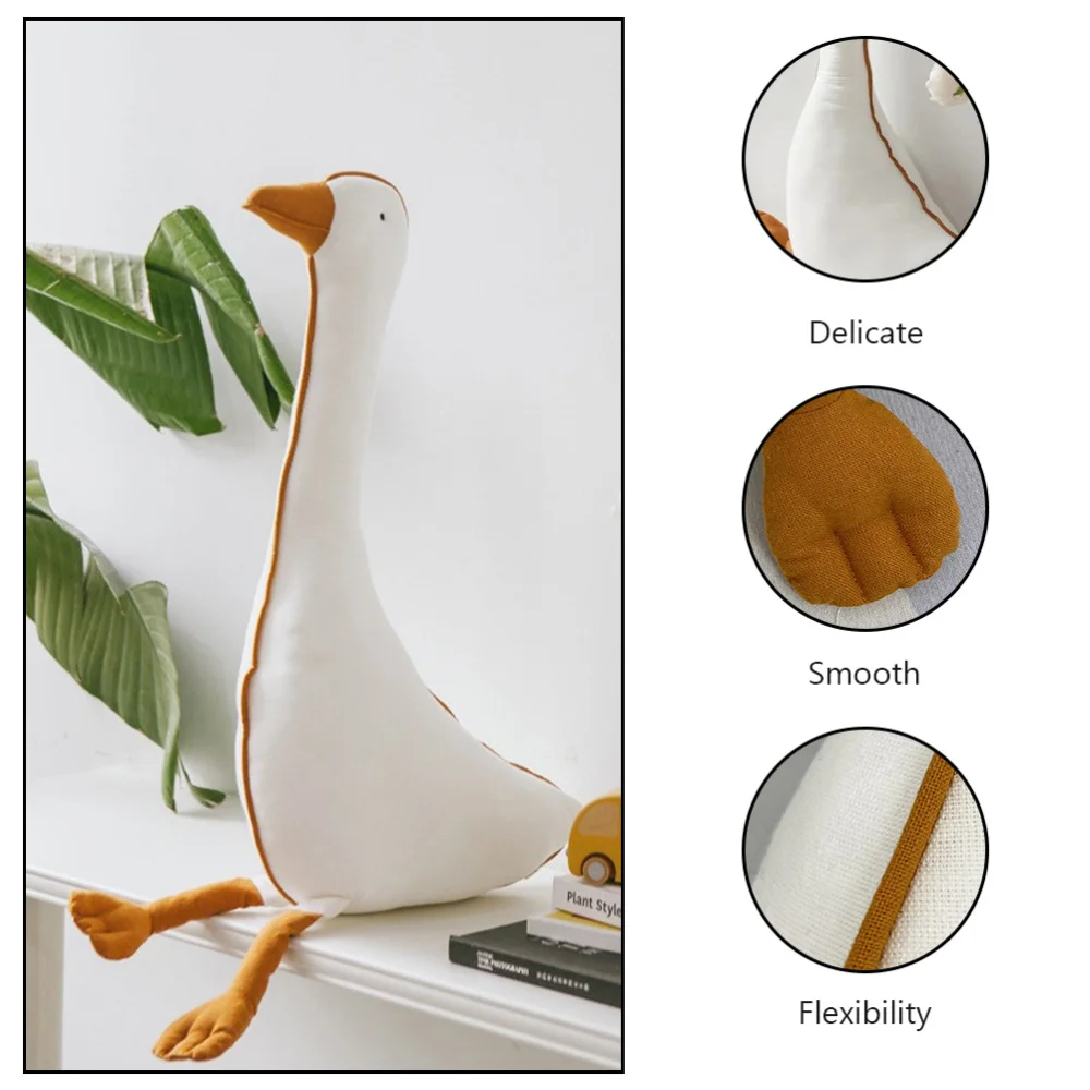 

1pc Accompanying Doll Decorative Plush Plaything Stuffed Animal Doll (White)